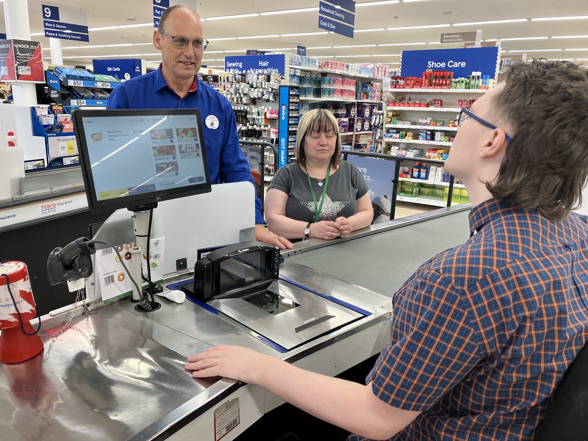 Yesterday, two clients took part in a retail taster at Tesco, Kidsgrove.  Both clients in attendance found the experience useful and were able to ask questions whilst gaining hands on experience. 
A big thank you to <a href="/Tesco/">Tesco</a> 

<a href="/IPSGrow/">IPS Grow</a> 
<a href="/CombinedNHS/">CombinedNHS</a> 
<a href="/mpftnhs/">Midlands Partnership University NHS FT</a>