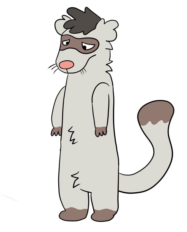 <a href="/dj_hypofox/">Hypofox ΘΔ</a> credit to <a href="/NukeyFox/">NukeyFox 🖤🩶🤍💜</a> for the base from which this color ref was originally referenced from :3c this is my funny little guy at the moment