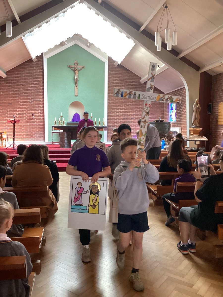 A beautiful afternoon at Holy Name with the stations of the cross. It was a lovely afternoon of reflection. <a href="/theBWCAT/">The Bishop Wheeler Catholic Academy Trust</a> <a href="/CatholicEdLeeds/">Vicariate for Education - Diocese of Leeds</a>