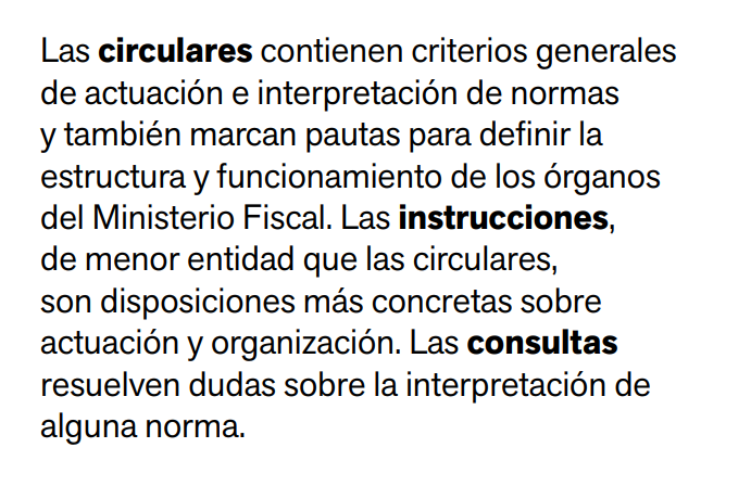 📑 ¿En qué se diferencian las circulares de las instrucciones y consultas?

➡️ Toda la información sobre cómo funciona el Ministerio Fiscal, disponible en español, inglés y francés.

🔗 Lo puedes descargar aquí 👇fiscal.es/documents/2014…