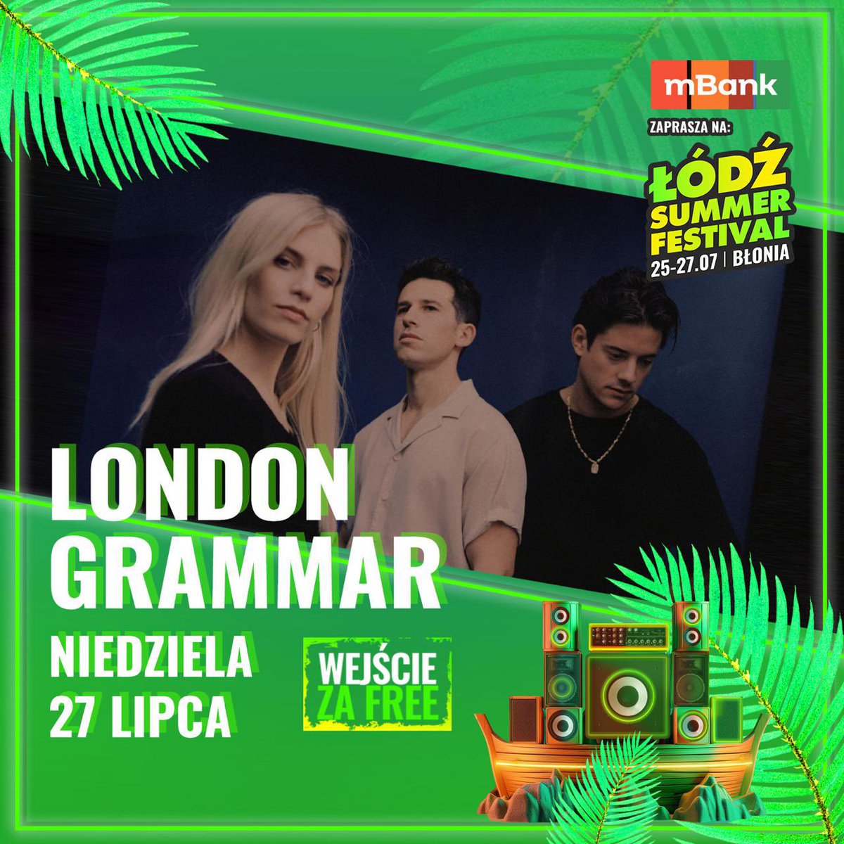 londongrammar's tweet image. Looking forward to coming to Poland for Lodz Summer Festival this July! 🇵🇱 Entry is free.
All info here: lodzsummerfestival.pl