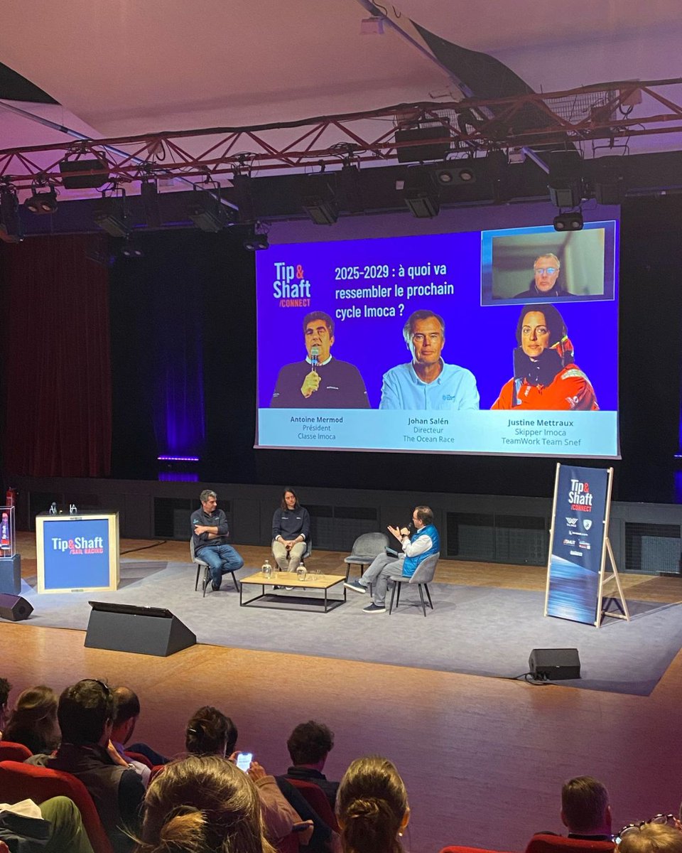 theoceanrace's tweet image. Great energy at @TipShaft Connect in Lorient this week!

Our Managing Director Johan Salén joined online to spotlight our Always On programme: 3 Races in 3 years and a global platform where French and international #IMOCA teams race together.

@JustineMettraux shared how racing