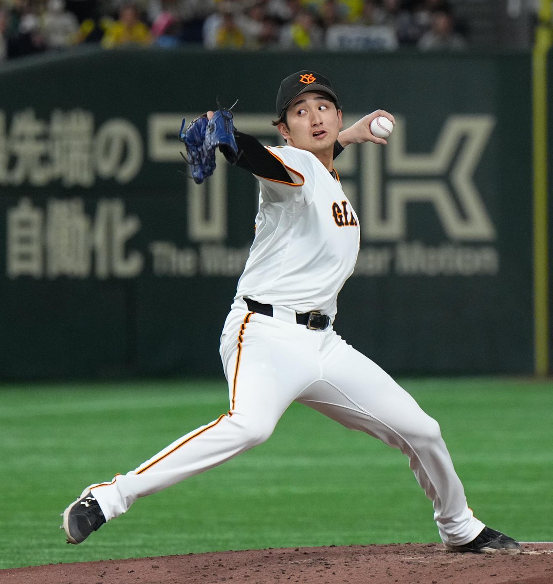 一軍】vs 阪神 東京ドーム (五回) G 1-3 T マウンドには横川凱投手