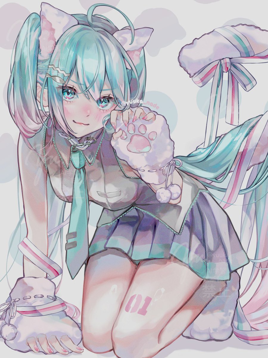 yuuka_nade's tweet photo. meow!🎀🫧
#初音ミク #HatsuneMiku https://t.co/aWu5JejDCT