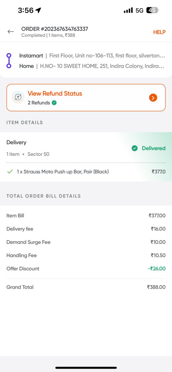 AkashPatra04's tweet photo. @SwiggyCares @SwiggyInstamart Check my Order ID https://t.co/IVIWtxRuzS