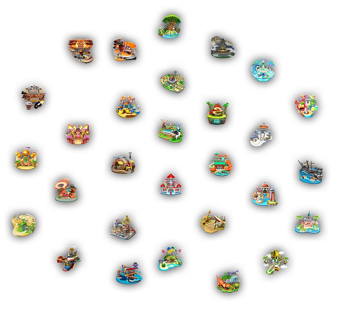 おばけぬまとかバニラレイクとかこれ(画像)にないコースも出るっぽいけど隠しコースなのかな…？