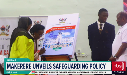 NBS Television (@nbstv) on Twitter photo .<a href="/Makerere/">Makerere University</a> in partnership with <a href="/MastercardFdn/">Mastercard Foundation</a>, have launched a Safeguarding Policy to enable learners and staff enjoy a safe, respectful environment across institutions of learning.
<a href="/LMushabe/">📚@Iam Lawrence</a>
#NBSLiveAt1 #NBSUpdates .<a href="/Makerere/">Makerere University</a> in partnership with <a href="/MastercardFdn/">Mastercard Foundation</a>, have launched a Safeguarding Policy to enable learners and staff enjoy a safe, respectful environment across institutions of learning.
<a href="/LMushabe/">📚@Iam Lawrence</a>
#NBSLiveAt1 #NBSUpdates