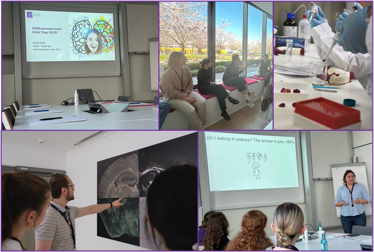 MpiBrain's tweet image. #GirlsDay at @MpiBrain - We loved welcoming curious and enthusiastic girls to explore the world of science & research. We're committed to continue to inspire the next generation of researchers. 👩🔬 #STEM #WomenInScience #NextGenScientists #Neuroscience