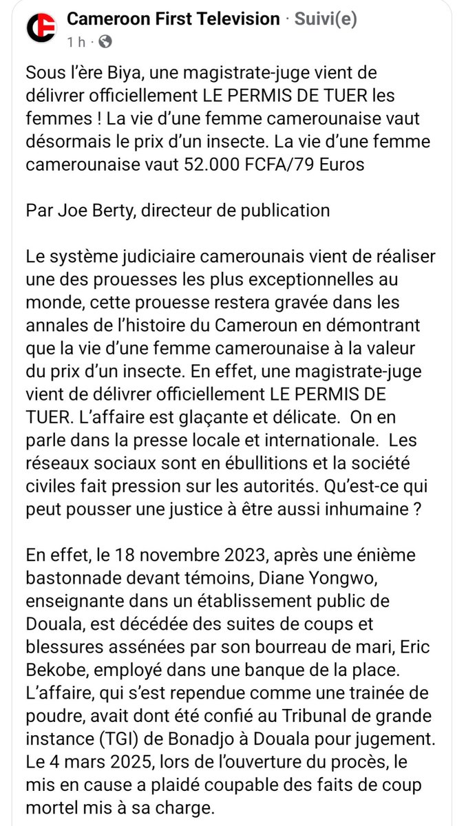 TathiViviane's tweet photo. L'histoire de Diane YANGWO n'est pas le premier cas de féminicide qui finit avec une décision de justice abusive.

L'impunité est réelle, mais nous n'allons plus nous taire
Nos vies comptent aussi 
#justicepourDianeYangwo https://t.co/0s17ufd3WF