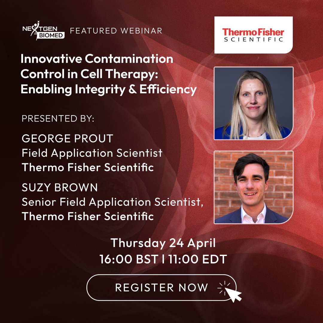 OGPREMED's tweet image. #Contaminationcontrol is a game changer in ensuring high-quality #celltherapy products. 
Involved in cell & #genetherapy development or manufacturing? You won’t want to miss this webinar with @thermofisher!
📅 24 April, 4pm BST, 10am EDT
🎫 Sign up: hubs.la/Q03fWdsj0