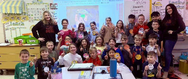 ClarCtrElem's tweet image. It’s official! After a close race between Mrs. Grant and the PE team, Mrs. Grant was victorious! Thank you, Mr. Claxton for facilitating this annual competition! #allshedoesiswin #ClarenceProud #FunTradition