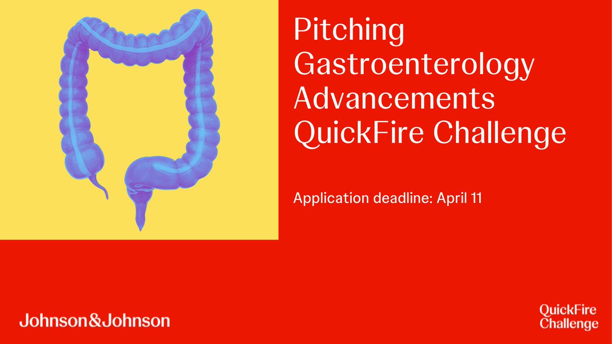 JNJInnovMed's tweet image. One week left! Have an idea that could redefine GI disease treatment? Don’t miss this opportunity to make an impact. Apply now: bit.ly/3DWDOEa 

#QuickFireChallenge #Gastroenterology  
#JNJImmunology