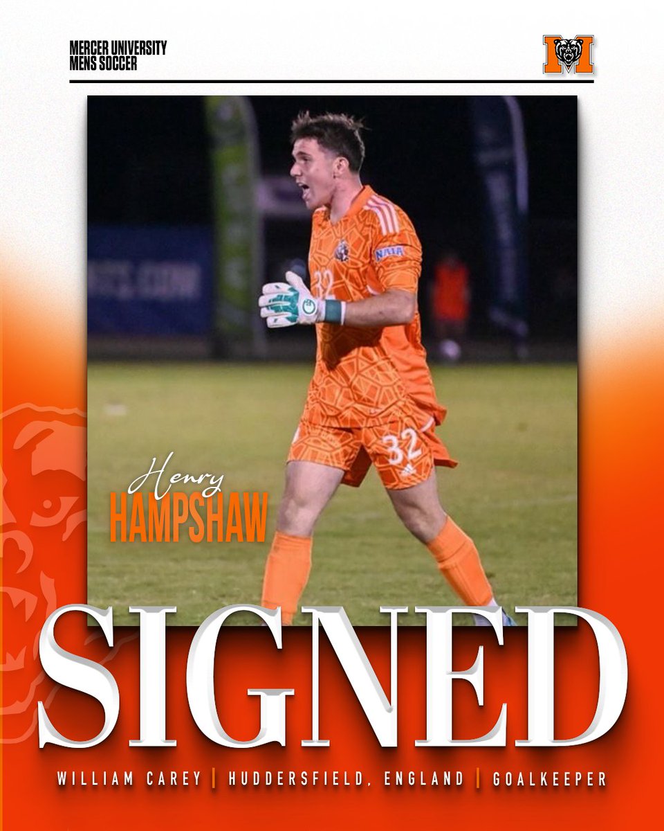 𝐖𝐞𝐥𝐜𝐨𝐦𝐞 𝐭𝐨 𝐌𝐞𝐫𝐜𝐞𝐫, 𝐇𝐞𝐧𝐫𝐲 🐻

<a href="/HampshawHenry/">Henry Hampshaw</a> is offically a Bear!

#RoarTogether
