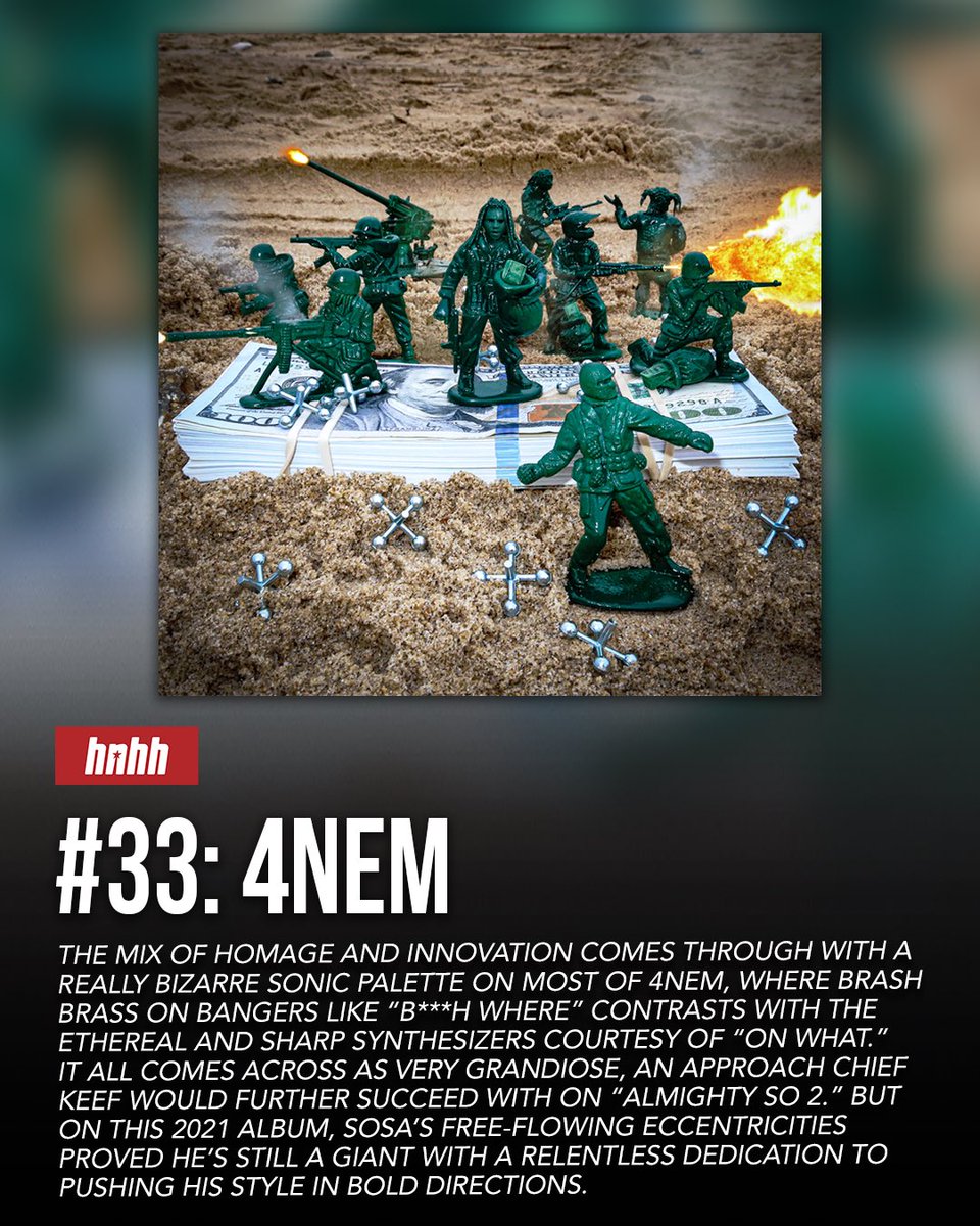 THE TOP 50 HIP-HOP ALBUMS OF THE DECADE SO FAR

#33: 4Nem

Check out the full list: bit.ly/42x4Gnu
