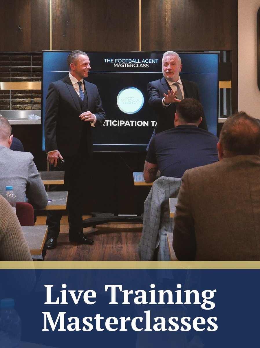 Thinking of becoming a FIFA-licensed football agent? 

If you're serious about building a career in football, passing the <a href="/FIFAcom/">FIFA</a> exam, and launching your journey as a licensed agent—look no further than the John Viola Academy!

jvacademy.net

<a href="/JV_academy/">John Viola Academy</a> #football