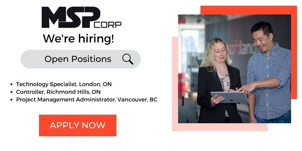 🌟 We're hiring! Join our team and make a difference!  If you’re passionate about technology and looking for exciting opportunities, visit our website to explore available positions.
Spread the word and tag someone who would be a great fit! 👇 
buff.ly/SKOUzSo 
#MSPCorp