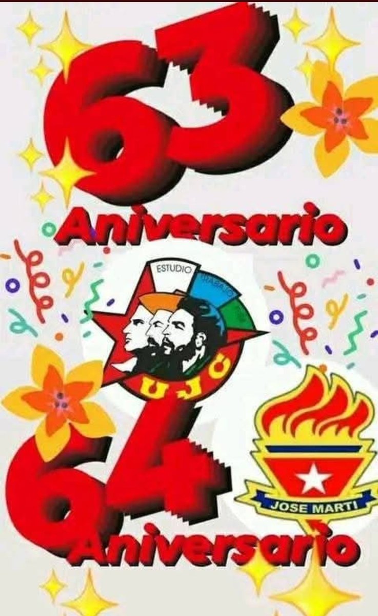 Nuestra felicitación especial desde la dirección general de educación Venezuela ,Ciego de Ávila para los pioneros y jóvenes cubanos en el #64aniversario de la <a href="/OPJMCuba/">OPJM Cuba</a> y 63 de la <a href="/UJCdeCuba/">UJC de Cuba</a>! 
Uds son presente y futuro.🇨🇺 con energía #SiempreJoven #CubaMined  #GuerrerosDelAlba