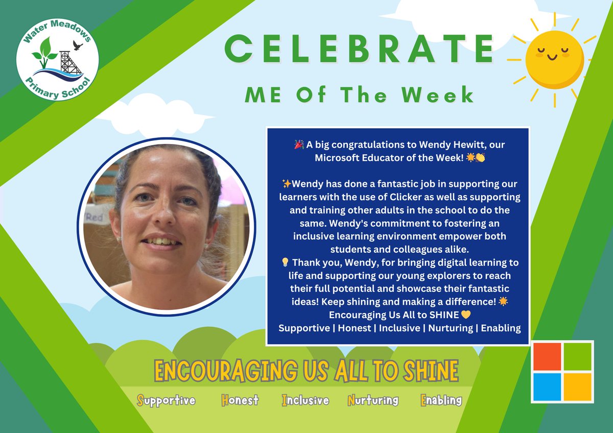 WaterMeadowsCT3's tweet image. 👏 Huge congrats to Wendy Hewitt for championing inclusive tech by using Clicker and @OneNoteEDU  to support Y2 writing and upskilling staff too!
#InclusiveLearning #MicrosoftEducator @MSEducationUK @thestouracademy