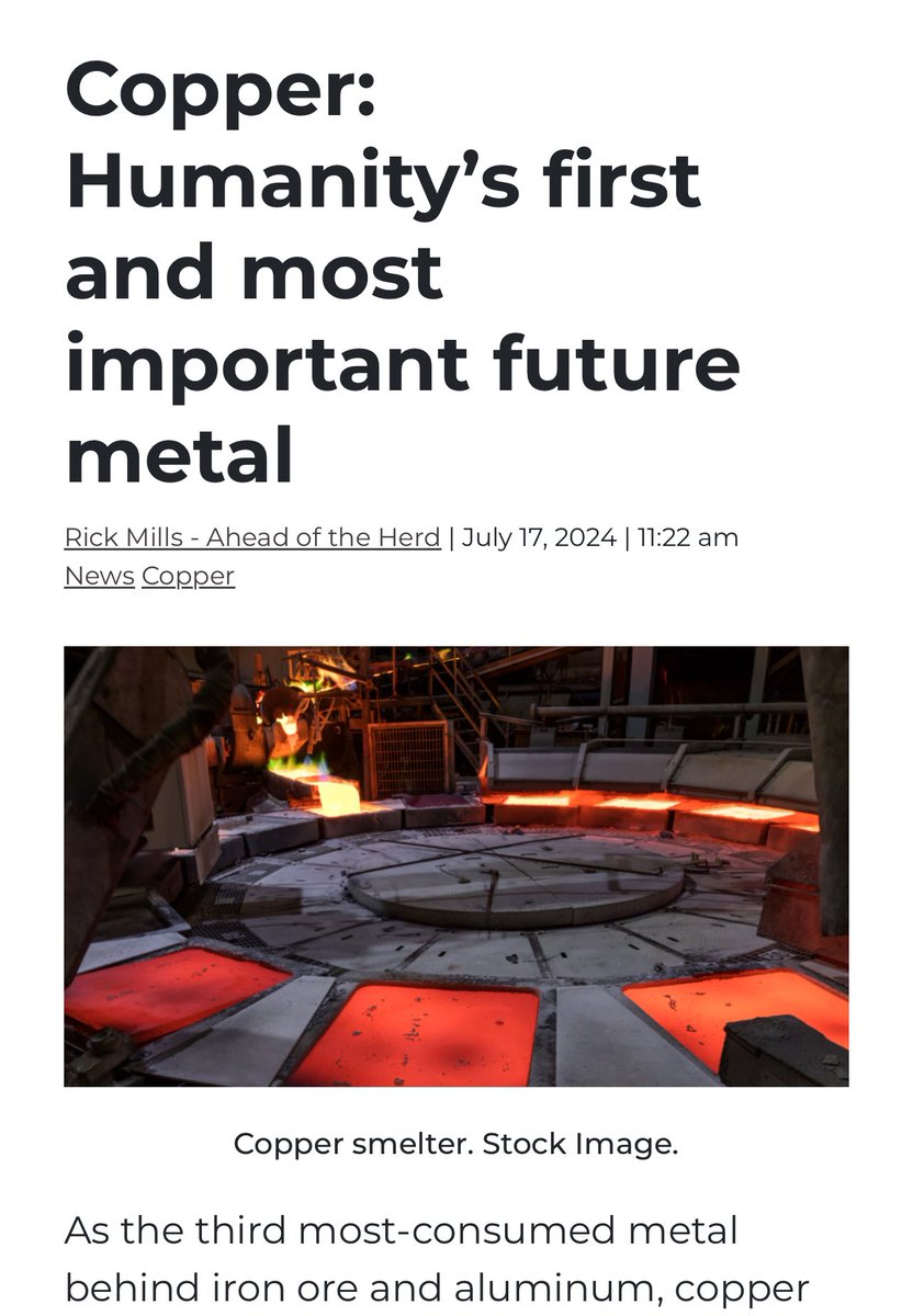 Copper is arguably the most critical metal supporting human life. The building you live in? Copper. (Avg 400lbs per home). The electrical wiring in your home, work, laptop, and iPhone? Copper wires! The car you drive? 50lbs of copper in its motor, batteries, radiators, and more.