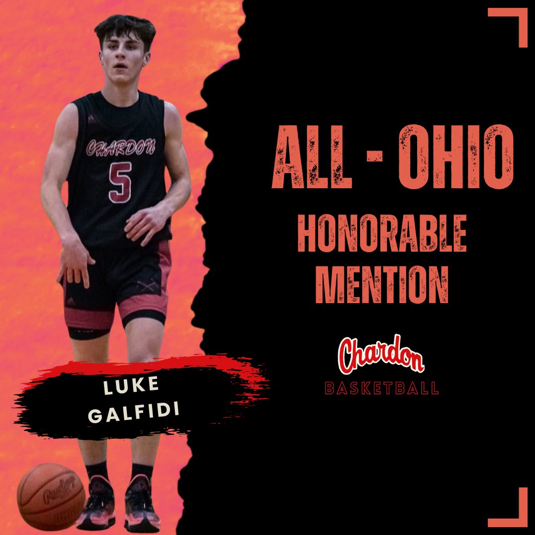 Congratulations to sophomore Luke Galfidi on receiving Division 3 All-Ohio honorable mention!