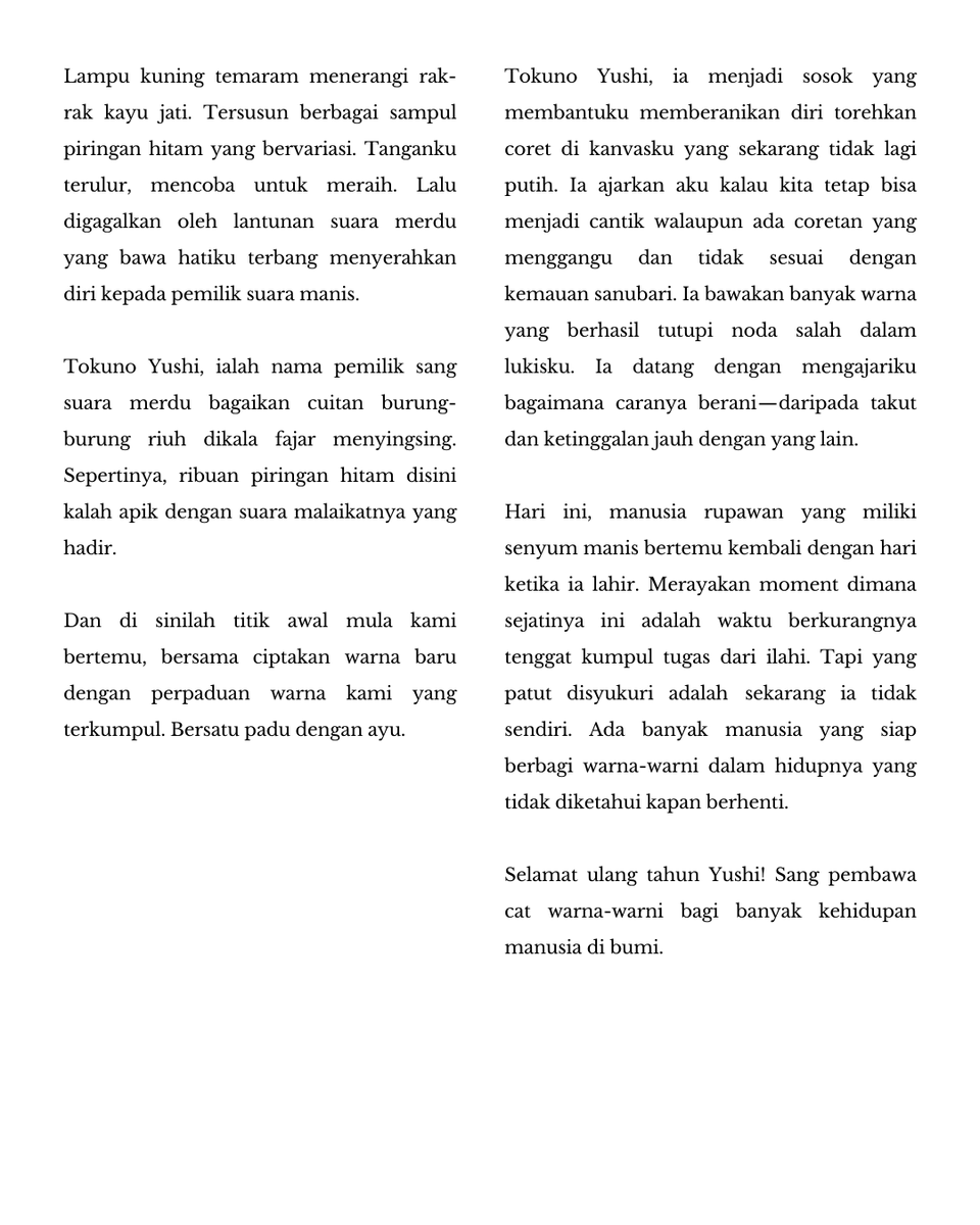 aimeyushi's tweet photo. selamat berumur dua puluh satu tahun, #yushi !  ₊˚⊹♡ https://t.co/jv6X4YdEgy