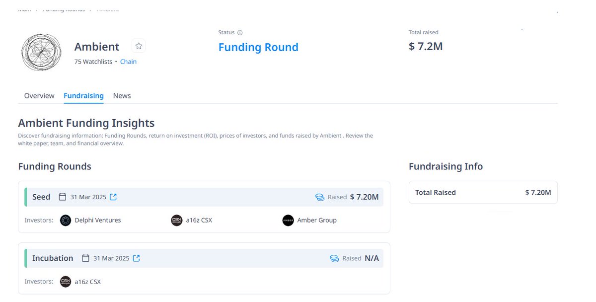 🔥 Bỏ r 1 phút đăng ký Waitlist kèo này đi mọi người <a href="/ambient_xyz/">ambient.xyz</a> 

⭐️ AMBIENT - Dự án làm về Layer1 (quá khứ gần, thì mấy kèo airdrop ổn áp đa số toàn Layer1)
🏦 Backers: A16z
💰 Gọi vốn: 7.2m$

🔗 Link tham gia: ambient.xyz/signup
✔️ Điền Email là xong.