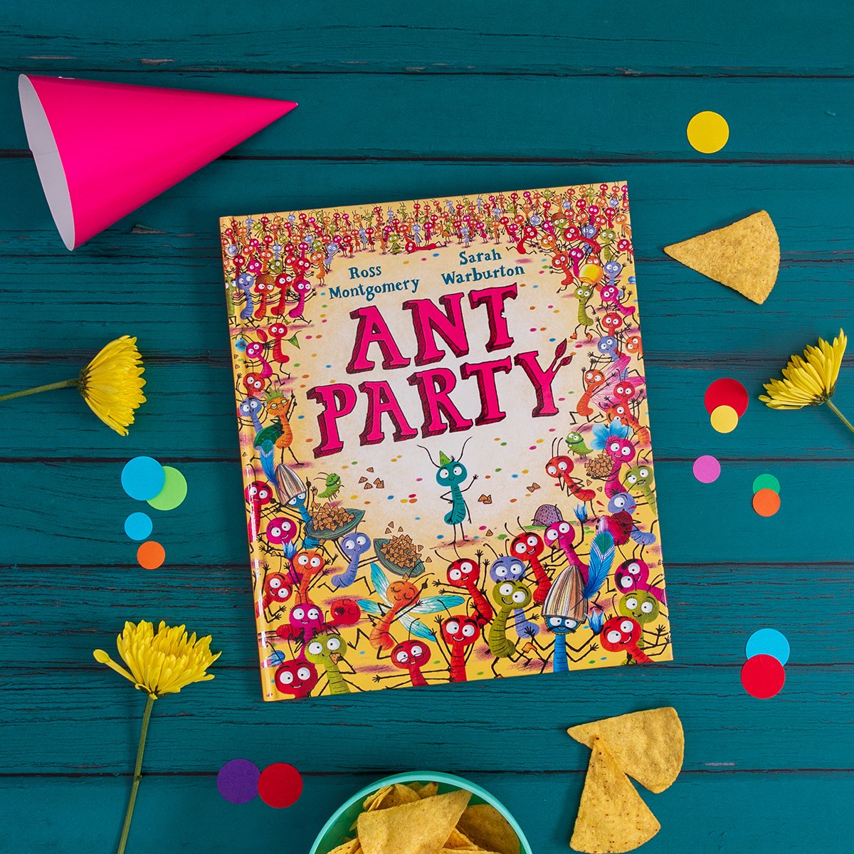 WalkerBooksUK's tweet photo. Ant Party is out in the world! Another vibrant and cheerful picture book by @mossmontmomery and @SarahWarbie 🐜🎉

Grab your copy and join the party: https://t.co/5yLTEtfkNF https://t.co/k2vwkOH8BL