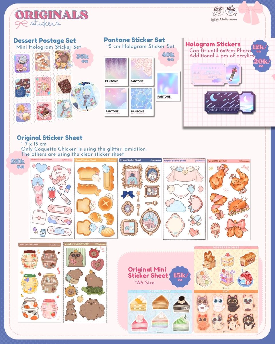 ateliernom's tweet photo. [🔁&amp;💖are appreciated]
Pre-orders for #CFXX are now OPEN!✨

📅 4 - 12 Apr 2025
✨ Pick up &amp; Mail Order 
Fandom: Original, ALNST, Link Click, LaDS, Genshin Impact, HSR, and Chronoir many more! [Please check out below!]
 
🌎 GOs pls DM 🌷

#CF20 #cf20catalogue (1/5) https://t.co/pghbtZNn33