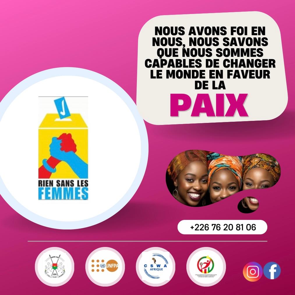 Il suffit d'un minimum de volonté pour que le mode change en faveur de la paix. Débout, femmes et filles, agissons! 
#africawomenpeace
#cswaafrica
#digitalcampaign2025
