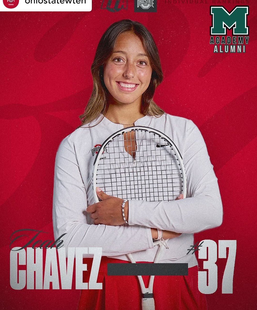 Congratulations to Class of ‘23 Alumni Teah Chavez on being ranked Top 10 in doubles and #37.