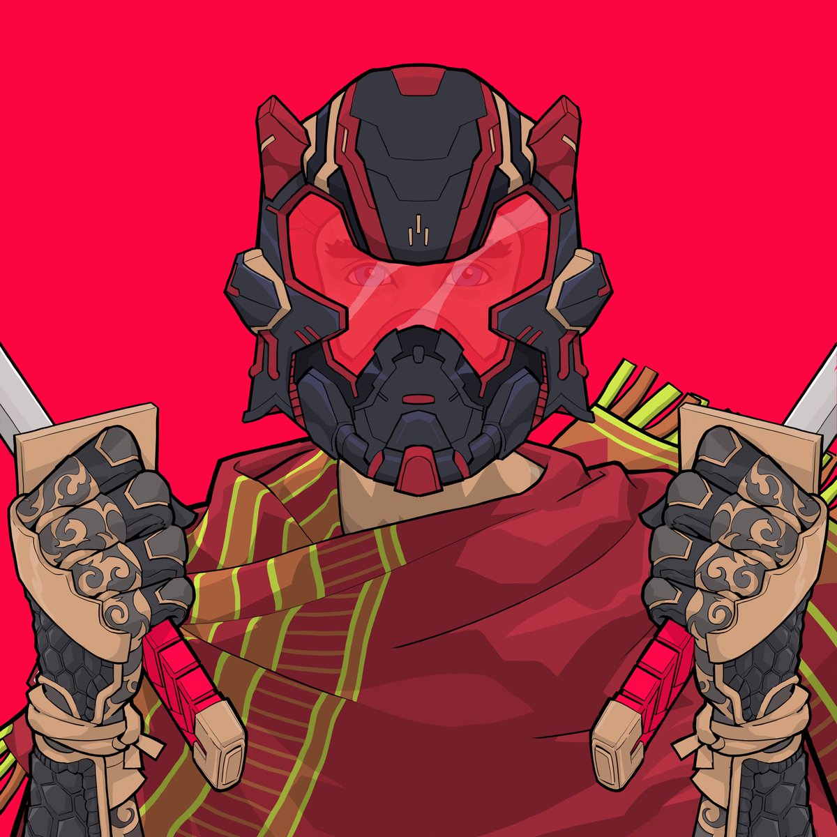 Progress on the helmet from last night’s community trait. Thanks everybody for tuning in!