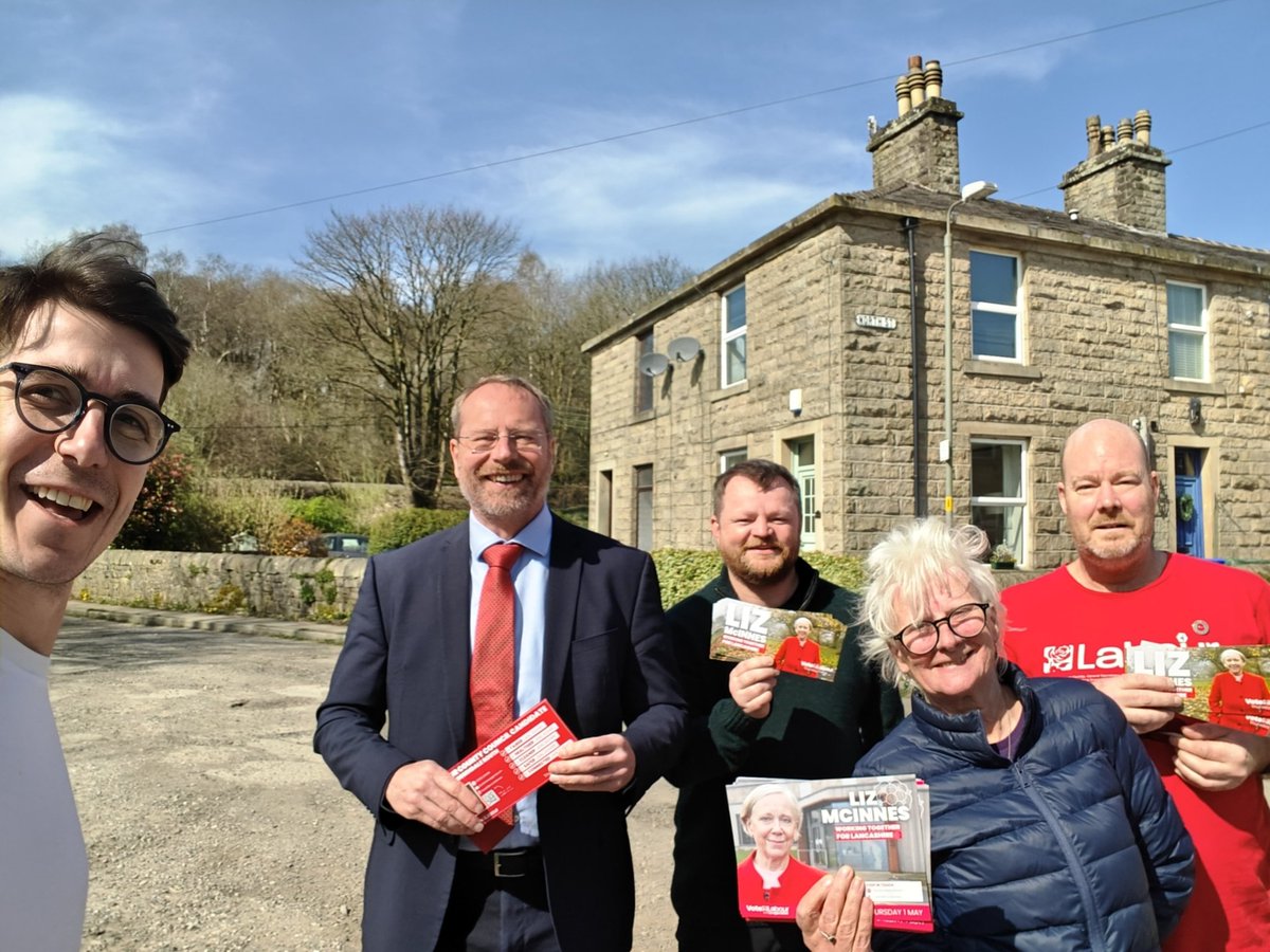 Rossendale Labour (@labrossendale) on Twitter photo Your Labour team out in Chatterton and Strongstry on this beautiful day in a lovely part of Rossendale. Fantastic to be joined by <a href="/AndyMacNaeMP/">Andy MacNae MP</a> on the campaign trail for <a href="/CllrLizMcInnes/">Councillor Liz McInnes</a>, standing for Rossendale South.
#VoteLabour🌹
#May1st
#LCCElections
#Liz4RossendaleSouth Your Labour team out in Chatterton and Strongstry on this beautiful day in a lovely part of Rossendale. Fantastic to be joined by <a href="/AndyMacNaeMP/">Andy MacNae MP</a> on the campaign trail for <a href="/CllrLizMcInnes/">Councillor Liz McInnes</a>, standing for Rossendale South.
#VoteLabour🌹
#May1st
#LCCElections
#Liz4RossendaleSouth