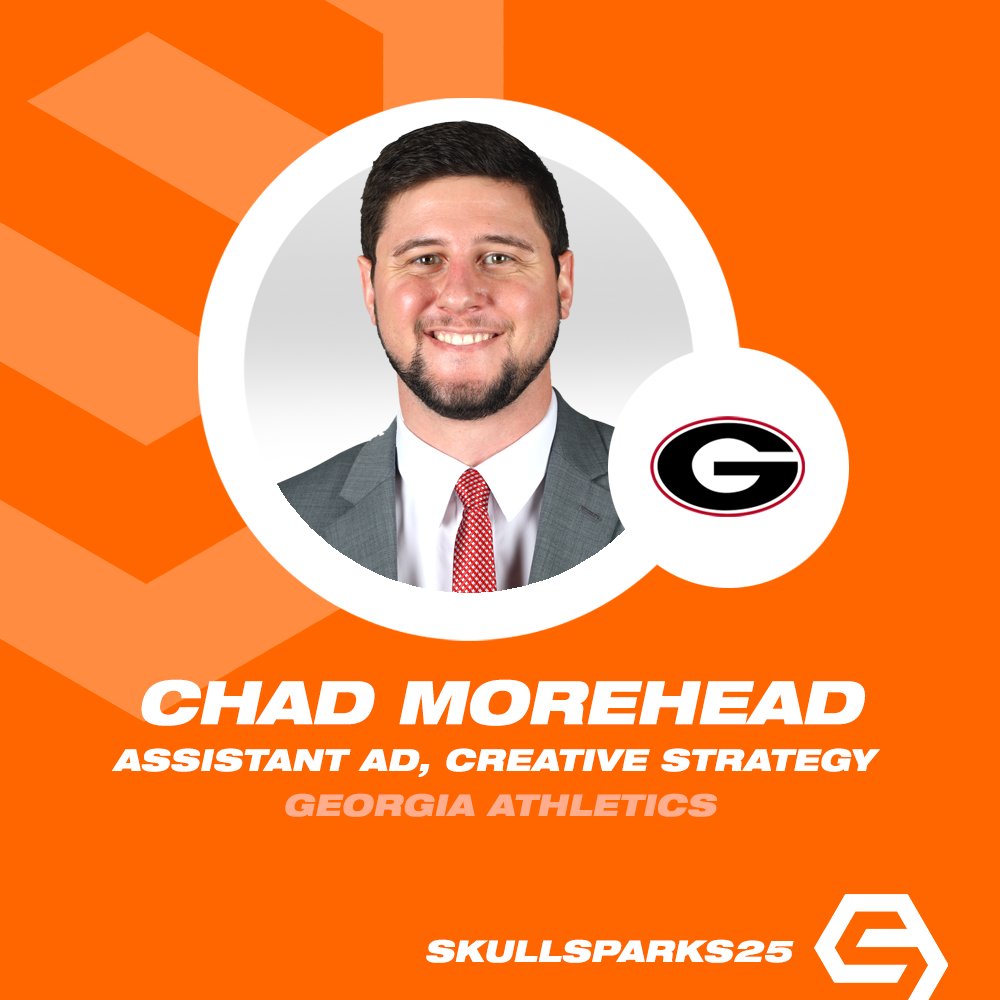 SkullSparks (@skullsparks) on Twitter photo We welcome <a href="/_Chad_Morehead_/">Chad Morehead</a>, Assistant AD, Creative Strategy for <a href="/UGAAthletics/">Georgia Bulldogs</a> to lead a #SkullSparks25 session in June.
SkullSparks.com/conference/ We welcome <a href="/_Chad_Morehead_/">Chad Morehead</a>, Assistant AD, Creative Strategy for <a href="/UGAAthletics/">Georgia Bulldogs</a> to lead a #SkullSparks25 session in June.
SkullSparks.com/conference/