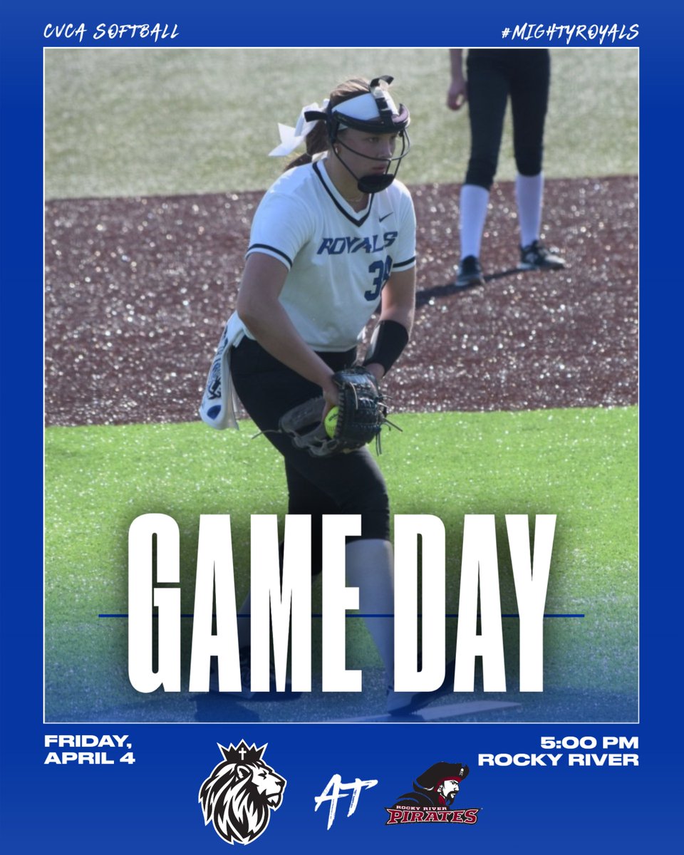 GAME DAY: Softball travels to Rocky River #CVCA #MightyRoyals