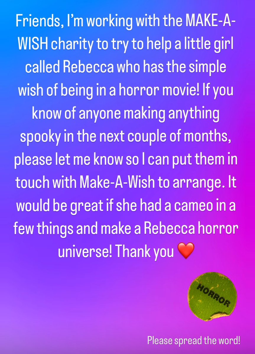 Get in touch if you can help❤️