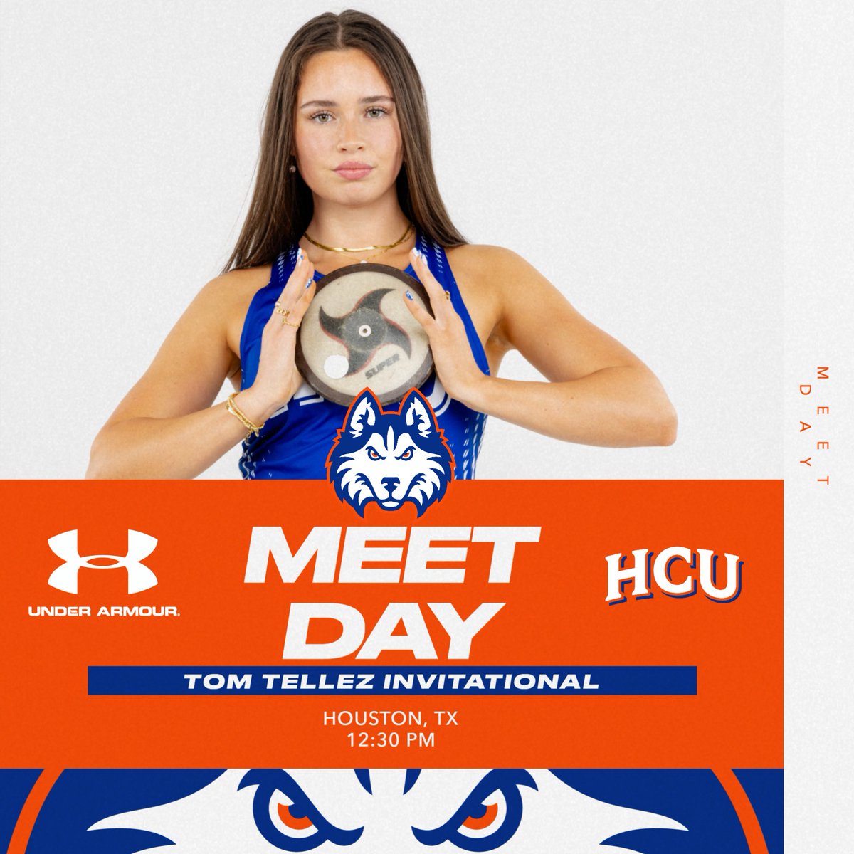 It's Meet Day! <a href="/huskytrackxc/">HCU Track & Field / Cross Country</a> hits the track across town at the UH Tom Tellez Invitational with events starting at 12:30 pm!

📊 bit.ly/4loLtvR

#DawgsUp