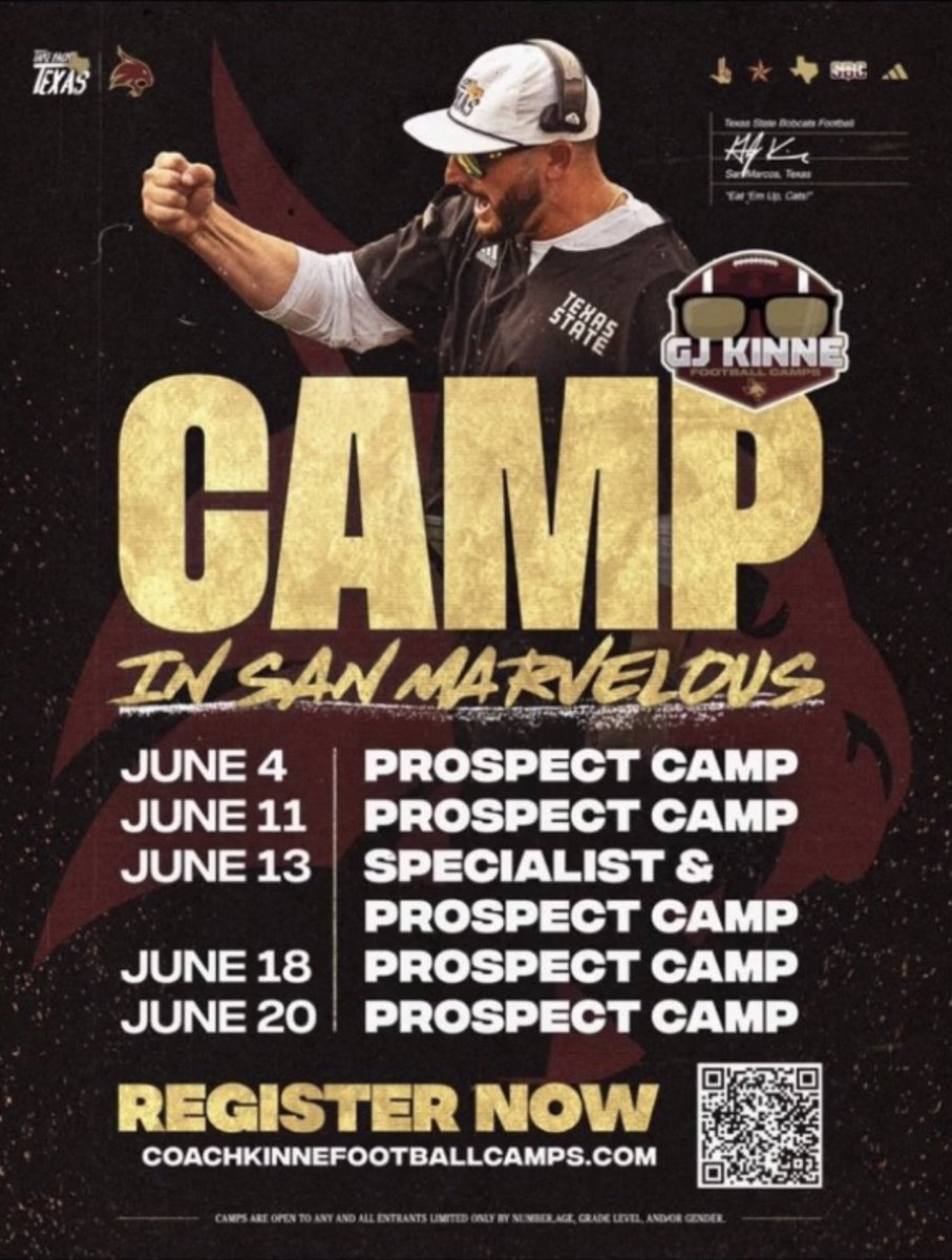 Thanks for the camp invite <a href="/TXSTATEFOOTBALL/">Texas State Football</a> <a href="/TrustMyEyesO/">⭕️FFERTUNITY</a> <a href="/coach__dwill/">Donald Williams Jr, M.Ed.</a> <a href="/__PHSFootball/">Plaquemine High Football</a> @On3Recruits <a href="/One11Recruiting/">One11 Recruiting</a>