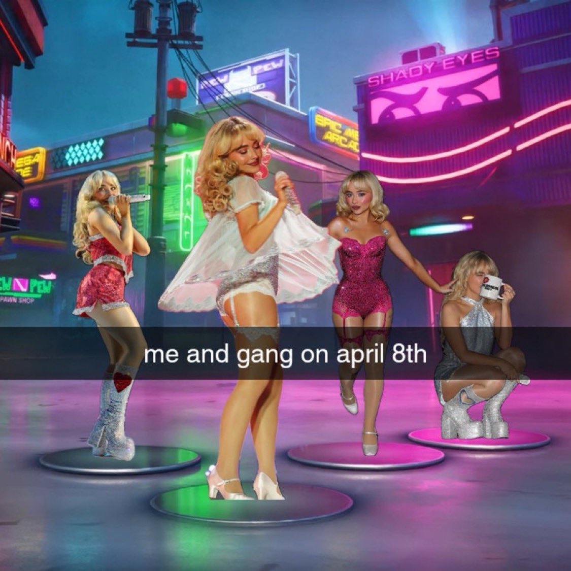 sabrinacervo's tweet photo. sabrina carpenter X fortnite https://t.co/UCR7M5Vprs