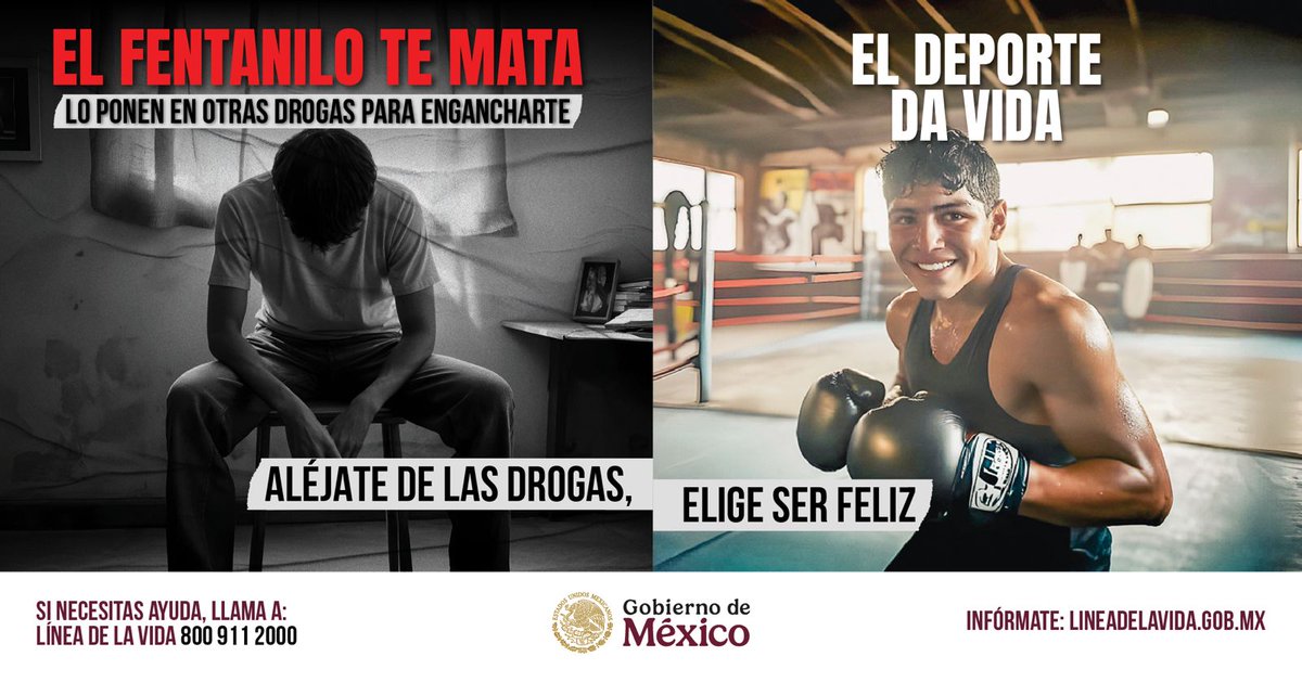 IMPORTANTE‼
Juntos podemos crear un entorno seguro y consciente. 
Encuentra más recursos para prevenir el consumo de sustancias en  👉 lineadelavida.gob.mx
#EligeSerFeliz
#AléjateDeLasDrogas
#ElFentaniloTeMata
#EstadodeMéxico