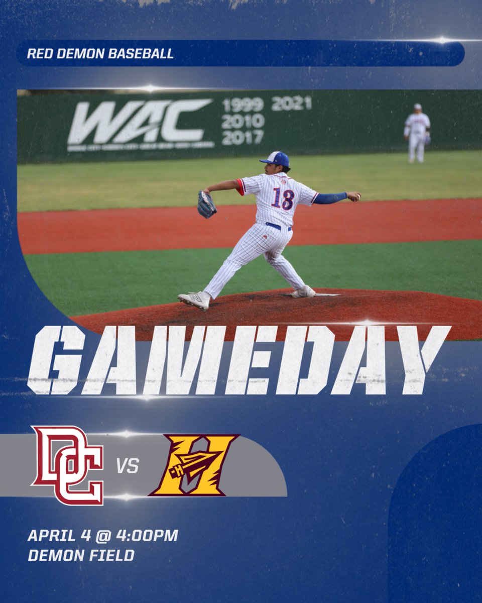 Red Demon Baseball play Hays High in single game today. SCHEDULE CHANGE - Varsity will start at 4pm and JV to follow afterwards.   #WEoverME