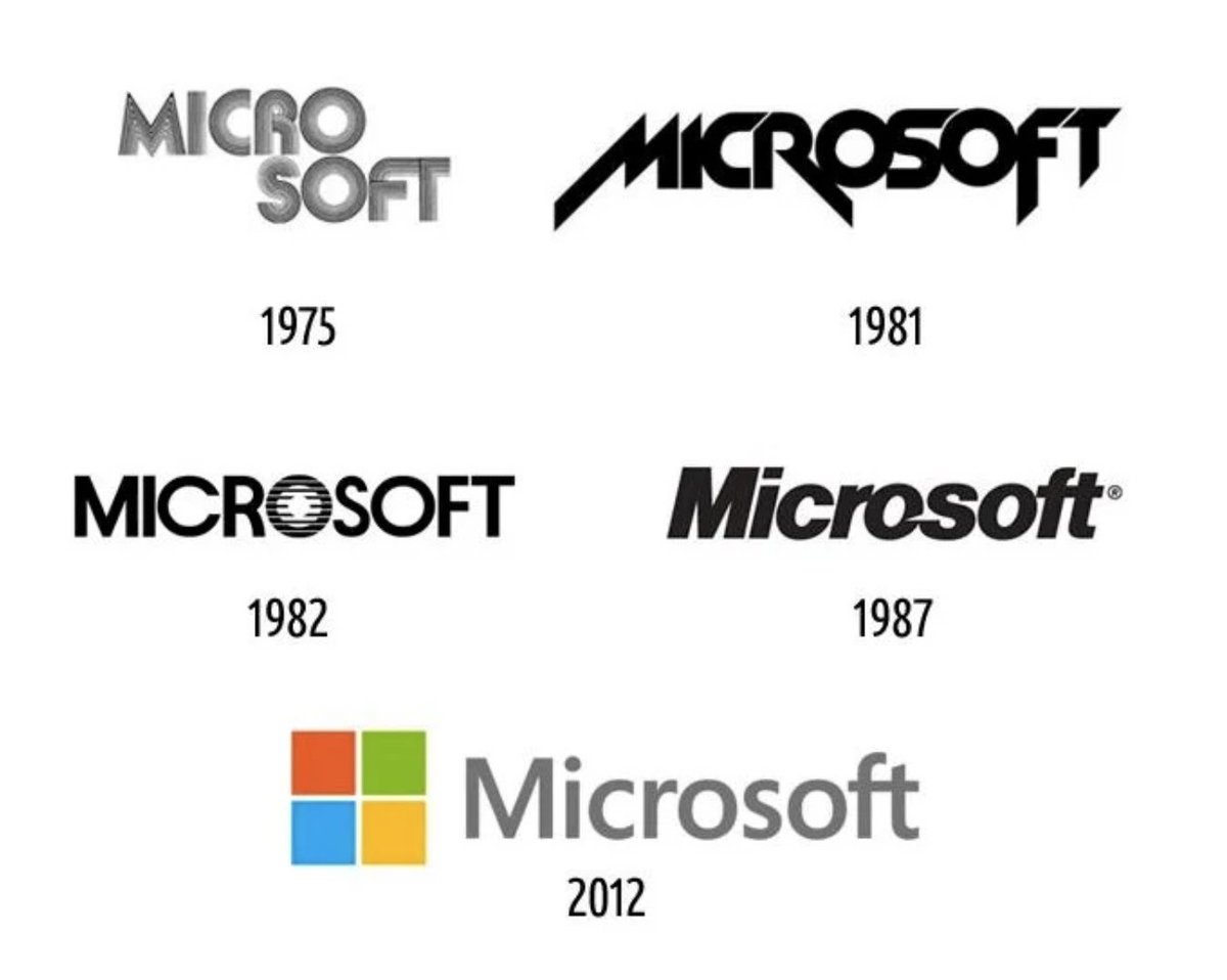 Some historic Microsoft Logos. Got a favorite?
