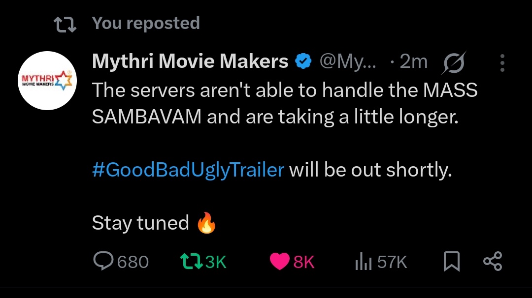 AjithAdmirers's tweet photo. Waiting Mamey 🔥💥

#GoodBadUgly • #AK https://t.co/dmGeYUX1Ua