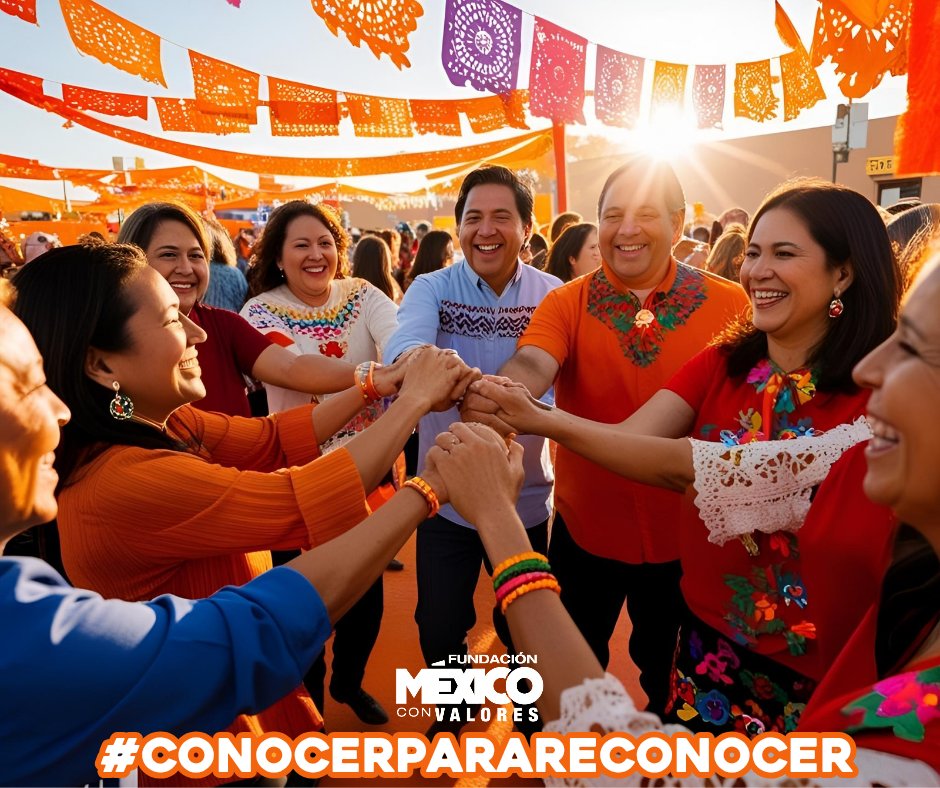 ¡Junt@s por un #MéxicoConValores como la igualdad, la paz, la dignidad, la justicia social y la felicidad!

#MéxicoFuncionaPorSuGente #ConocerParaReconocer 🧡