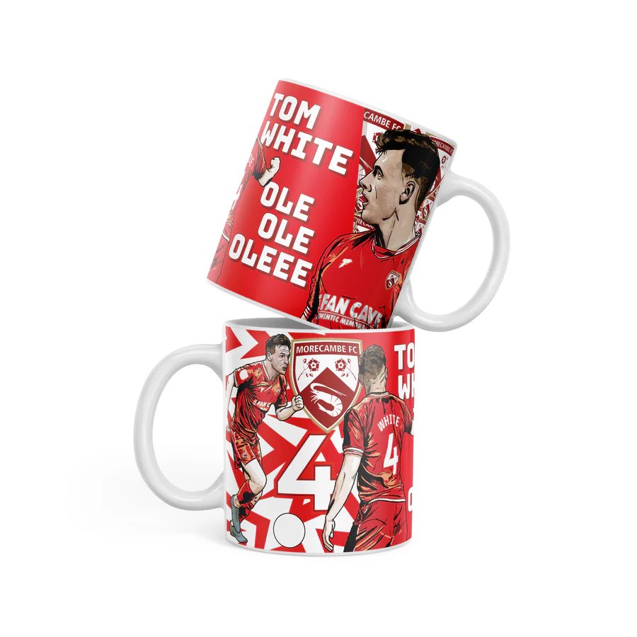 New <a href="/T0mWhite/">Tom White</a> mug now available exclusively online | shopmorecambefc.com/products/tom-w…

Olé, Olé, Olé!

Have a perfect brew #UTS 🦐