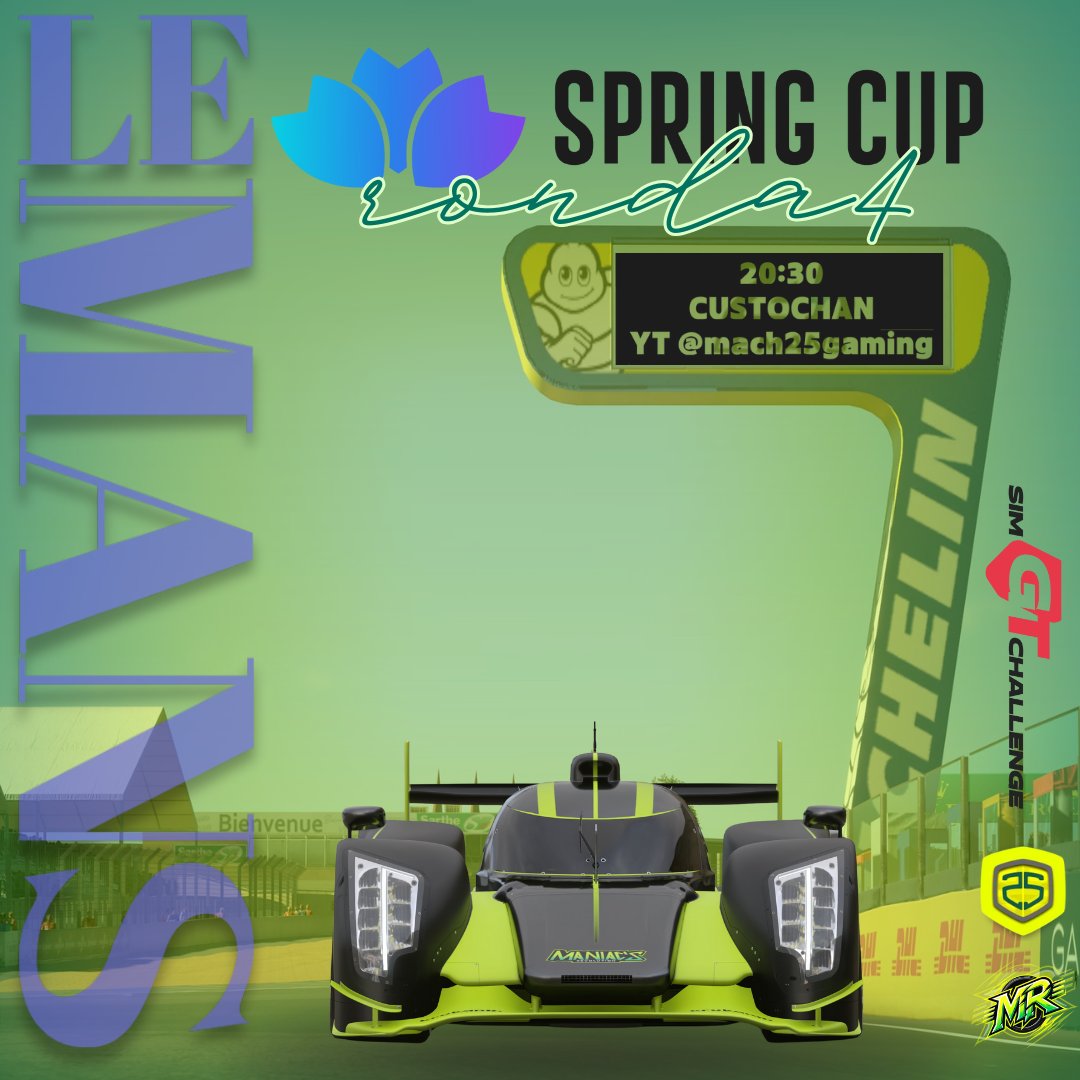 🟢𝑺𝑰𝑴 𝑮𝑻 𝑪𝑯𝑨𝑳𝑳𝑬𝑵𝑮𝑬🟢

Ronda final de la #SpringCup con un <a href="/xCustochan/">xCustochan-</a> tratando de lleva a lo más alto posible este Audi R18. Gran campeonato de la mano de <a href="/SimGTChallenge/">SimGTChallenge</a>. El desenlace se podrá ver esta noche por YT: <a href="/Mach25Gaming/">Mach25 Gaming</a>.