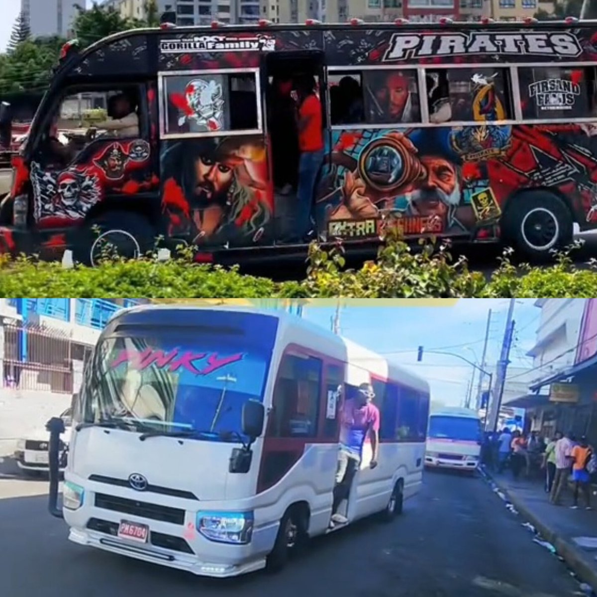 kenyasgossips's tweet photo. Jamaicans are suprised by Kenya's magnificent Matatu Culture 😁

Compare the Kenya and Jamaican one and be the judge 👇🏾 https://t.co/qmhkQOVzon