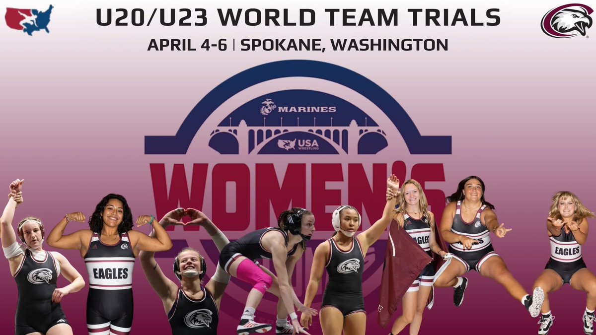 CSCWWrestling's tweet photo. Good luck to our eight girls competing at World Team Trials this weekend!
We will have our U23 group competing today and tomorrow while our U20 girls will be wrestling on Saturday and Sunday!
Wrestle hard ladies! #BeTheBean☕️ https://t.co/VEtyqezKrD
