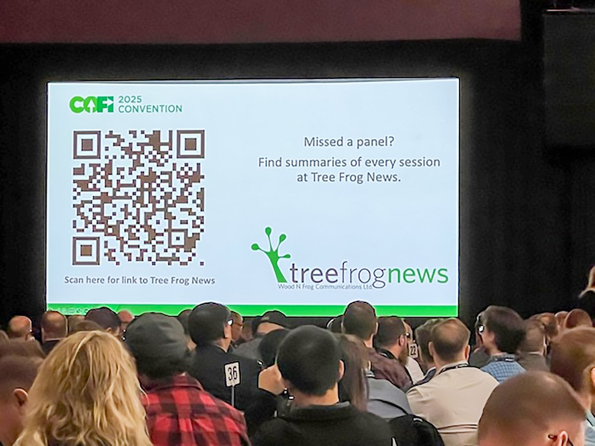 TreeFrogNews's tweet image. We&apos;re keeping our readers up to date on everything that&apos;s happening at the @COFI_INFO #COFI2025 convention in Prince George. Visit our website for all the coverage. treefrogcreative.ca/news/