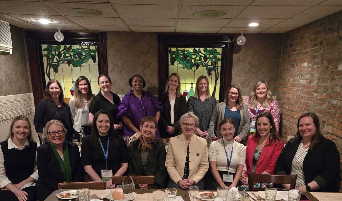 Dean Donna S. Havens and Villanova Nursing faculty who presented at the <a href="/ENRS_Science/">ENRS</a> conference in Philadelphia enjoyed a dinner together. Assoc Dean for Research and Innovation Dr. Bridgette Rice hosted the gathering on behalf of the Office of Nursing Research and Innovation.