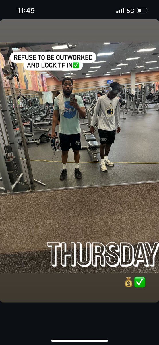 26’ Jordan Fuller  working daily with Coach Fred. 🏋🏾‍♂️⏳ #loading